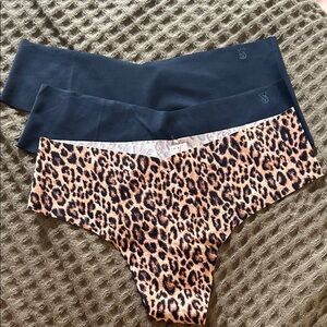 Victoria's Secret Leopard and Black Panties Thong